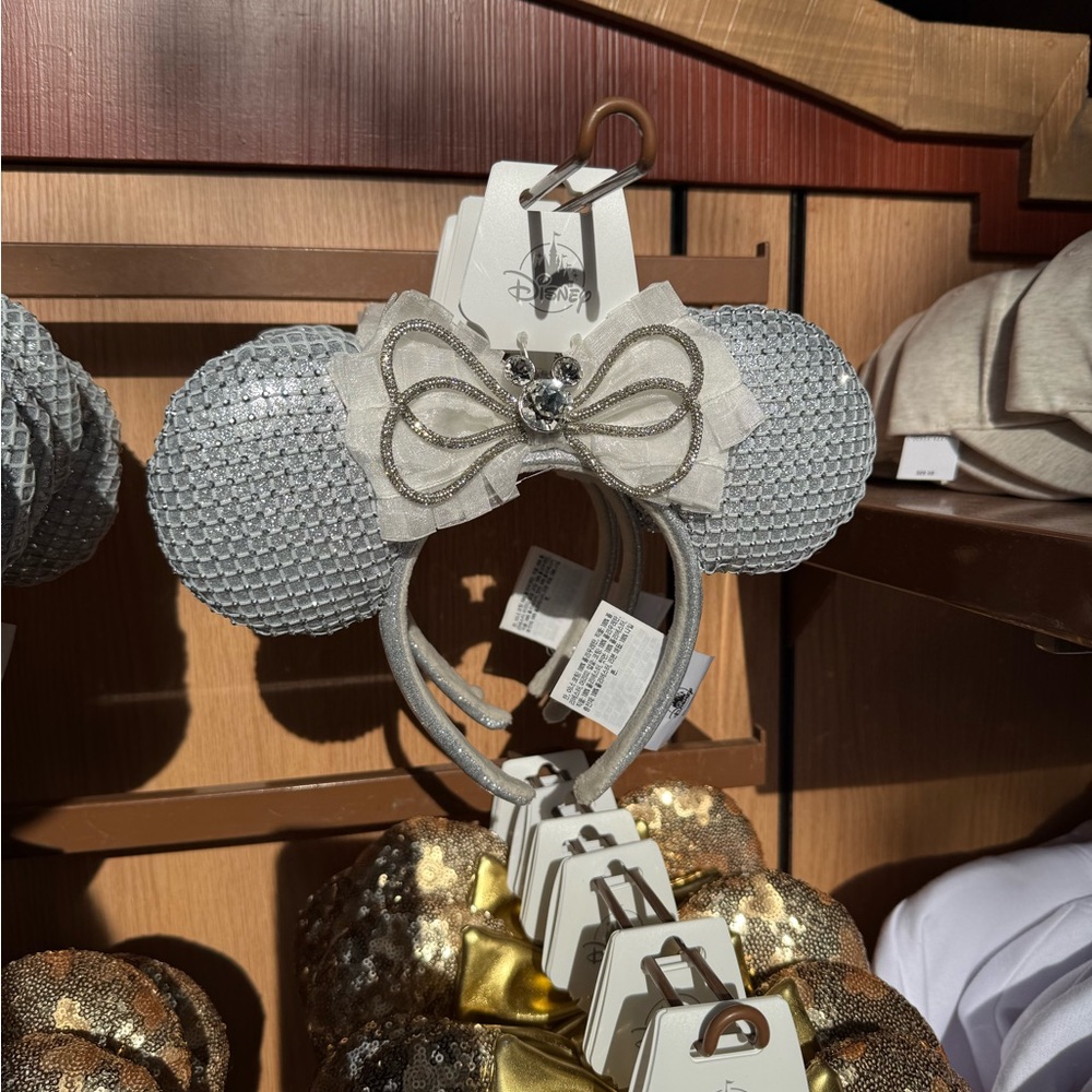 Disney Silver Minnie Mouse Ears Headband